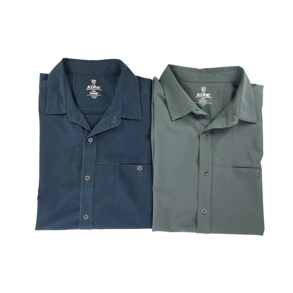 Kuhl Men's Casual Button-Down Shirts – Navy and Olive